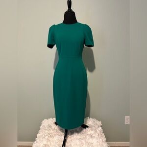 Calvin Klein stretch crepe sheath midi